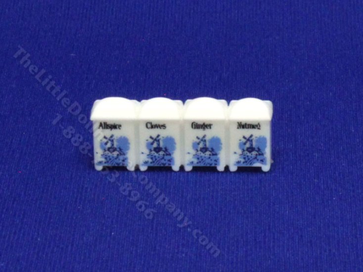 (image for) Miniature Molded Set of Spice Jars
