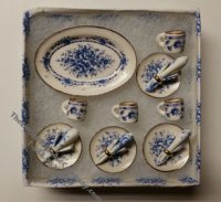 (image for) Miniature Boxed Dinnerware Set For Dollhouses
