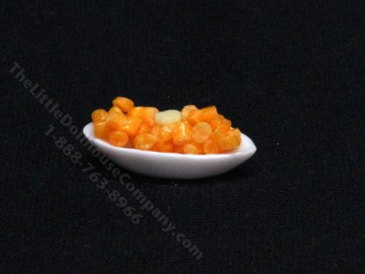 (image for) Miniature Dish of Carrots for Dollhouses