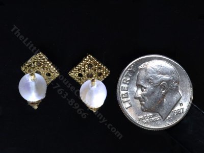 (image for) 1:48 Scale Miniature 3V Pair of Orb Sconces for Dollhouses