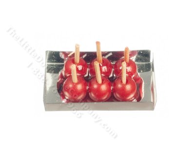 (image for) Miniature Tray of Candy Apples for Dollhouses