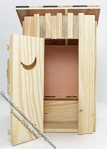 (image for) Miniature Dual Seat Outhouse for Dollhouses