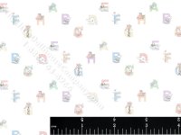 (image for) Alphabet Animals Pattern Miniature Wallpaper for Dollhouses