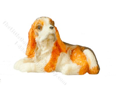 (image for) Miniature Small Dog Figurine for Dollhouses