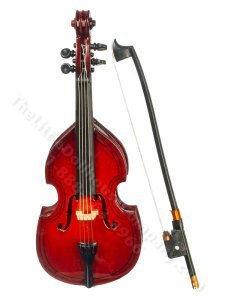 (image for) Miniature 4.75" Upright Bass for your Dollhouse