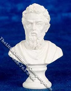 (image for) Miniature Michelangelo Bust for Dollhouses