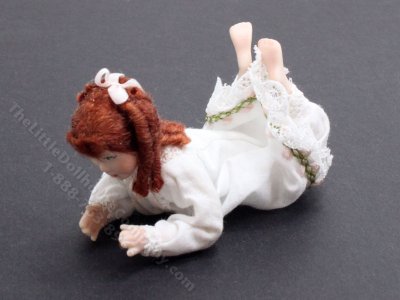 (image for) Red Haired Teen Girl Lying on Tummy
