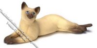 (image for) Dollhouse Scale Model Siamese Cat Laying