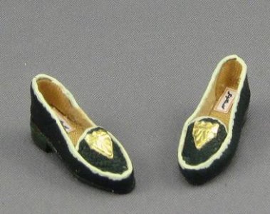 (image for) Miniature Black Low Heeled Leather Loafer by Judith Blondell
