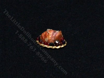 (image for) 1:24 Scale Miniature Ham Platter for Dollhouses