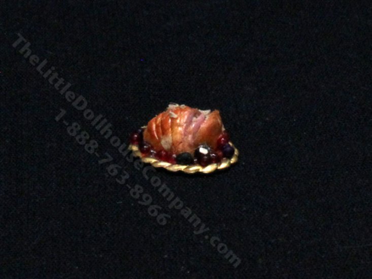 (image for) 1:24 Scale Miniature Ham Platter for Dollhouses
