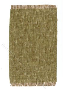 (image for) Miniature Green Woven Rug for Dollhouses