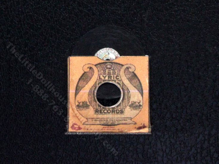 (image for) Miniature "Lyric Records" Vinyl Record for Dollhouses