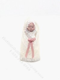 (image for) Miniature Swaddled Baby for your Dollhouse