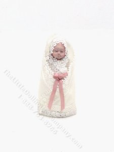(image for) Miniature Swaddled Baby for your Dollhouse