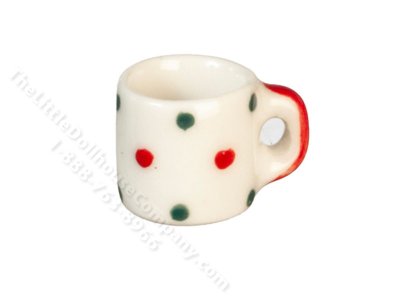 (image for) Miniature Polkadot Mug for Dollhouses