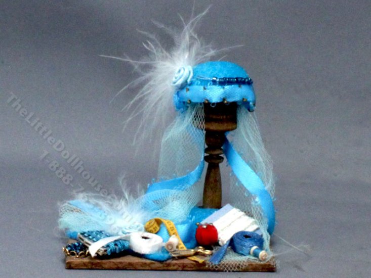 (image for) Blue Hat Making Board by Bette Jo Chudy for Dollhouses