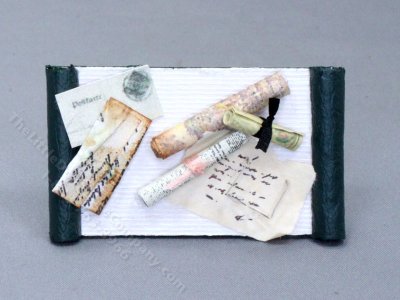 (image for) Miniature Desk Blotter Set for Dollhouses