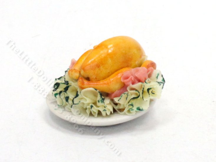 (image for) Miniature Roast Chicken for Dollhouses