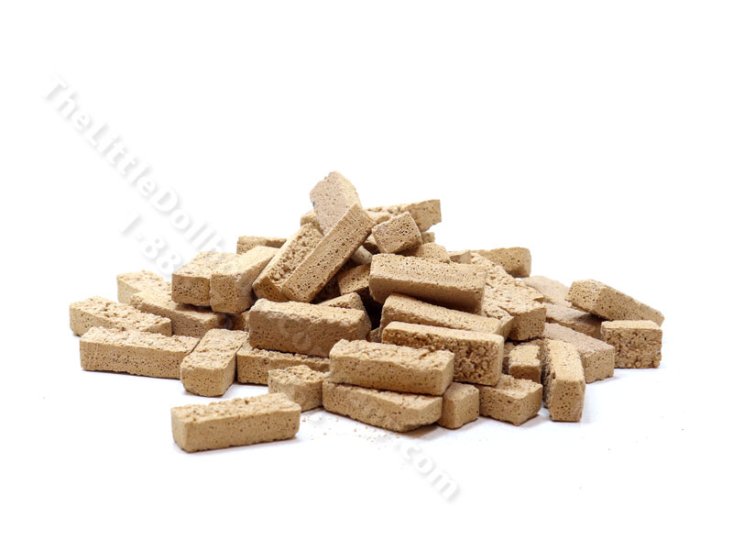 (image for) Miniature 100 pcs Bricks for Dollhouses - Sahara Tan