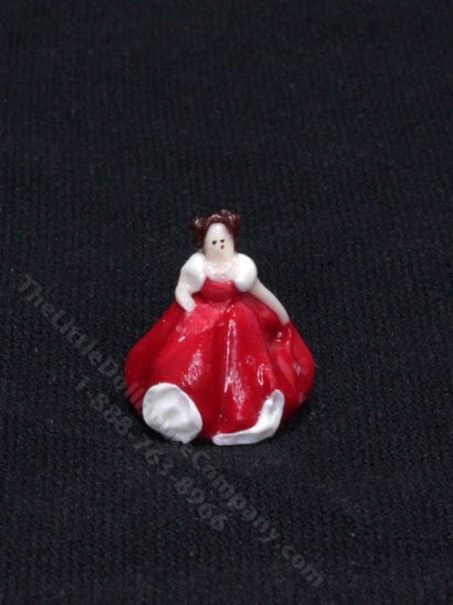 (image for) Miniature Handmade Lady in a Ballgown Figurine