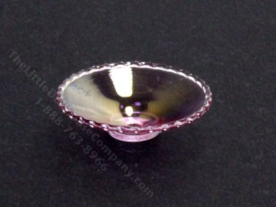 (image for) Miniature Pink Glass Bowl for Dollhouses