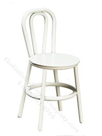 (image for) 1/2" White Cabaret Chair for Dollhouses