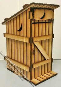 (image for) Country Outhouse Laser Cut Kit for Dollhouses