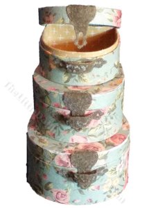 (image for) Miniature Round Suitcases Kit for Dollhouses