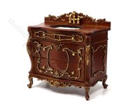 (image for) Miniature Sink Hand Painted Baroque Style - Walnut