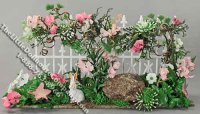 (image for) Miniature White Dressed Spring Fence - Mini Creations by Judy