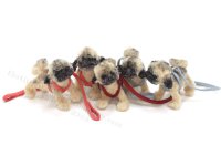 (image for) Miniature Pug Puppy in Harness by Sue Wilkes of Shoebutton Bears