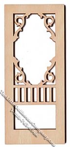 (image for) Dollhouse Scale Model Unfinished Laser Cut Screen Door