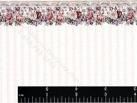(image for) Dollhouse Scale Model Wallpaper - Stripe w/ Border