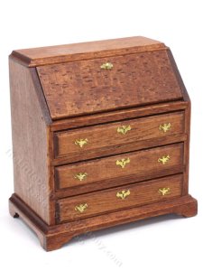 (image for) Miniature Handmade Drop-Down Desk for Dollhouses