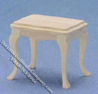 (image for) Miniature Unfinished Wooden Sidetable for Dollhouses
