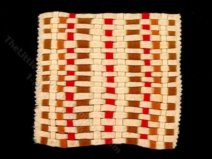 (image for) Miniature Woven Blanket for Dollhouses