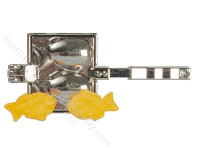 (image for) Dollhouse Miniature Fish Poacher - Chrome