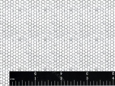 (image for) Miniature Carrara Marble Hexagon Tile Wallpaper for Dollhouses