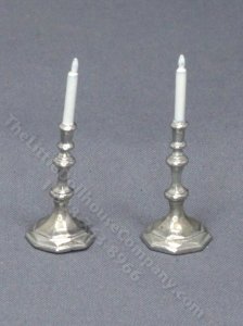 (image for) Miniature Pewter Candlesticks by Steiff Pewter
