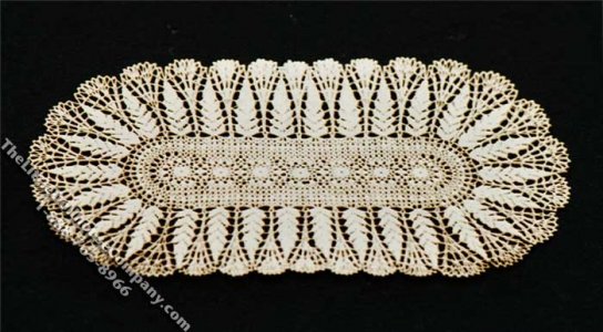 (image for) Miniature Oval Laser Cut Doily for Dollhouses