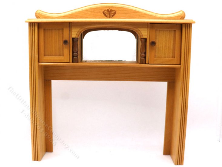 (image for) Miniature Vintage Mirrored Oak Fireplace Surround