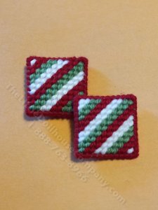 (image for) Miniature Christmas Stripe Knit Pillow for Dollhouses (1pc)