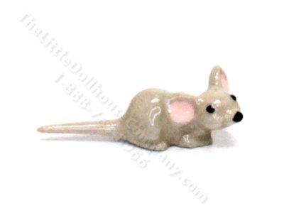 (image for) Miniature Ceramic Mouse for Dollhouses