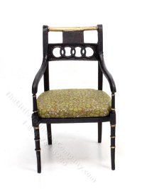 (image for) Miniature Mahogany Regency Armchair for Dollhouses