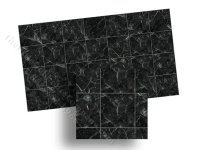 (image for) Dollhouse 1/2 Scale Model Black Marble Tile