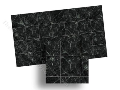 (image for) Dollhouse 1/2 Scale Model Black Marble Tile