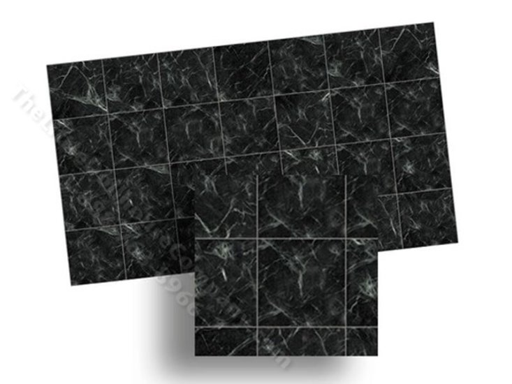 (image for) Dollhouse 1/2 Scale Model Black Marble Tile
