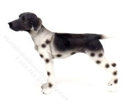 (image for) Dollhouse Scale Model Old Danish Pointer Dog