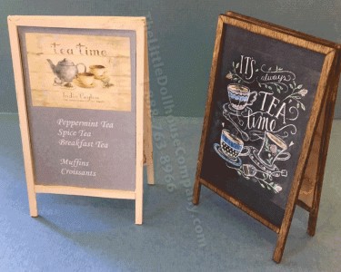 (image for) Miniature Sidewalk Sign Kit